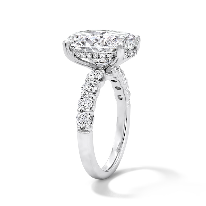 Main Image 4 of 7 CT. T.W. Oval Certified Lab-Grown Diamond Engagement Ring in 14K White Gold (F/VS2)