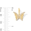 Thumbnail Image 3 of 1/6 CT. T.W. Lab-Grown Diamond Butterfly Necklace Charm in 10K Gold (F/VS2)