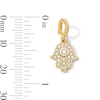 Thumbnail Image 3 of 1/5 CT. T.W. Lab-Grown Diamond Hamsa Necklace Charm in 10K Gold (F/VS2)