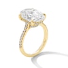 Thumbnail Image 3 of 8-1/2 CT. T.W. Oval Certified Lab-Grown Diamond Hidden Frame Engagement Ring in 14K Gold (F/VS2)