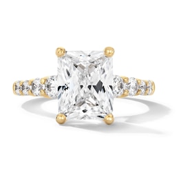 3-3/4 CT. T.W. Radiant-Cut Certified Lab-Grown Diamond Engagement Ring in 14K Gold (F/VS2)