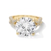 Thumbnail Image 1 of 9 CT. T.W. Certified Lab-Grown Diamond Hidden Frame Engagement Ring in 14K Gold (F/VS2)