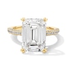 Thumbnail Image 1 of 8-3/4 CT. T.W. Emerald-Cut Certified Lab-Grown Diamond Engagement Ring in 14K Gold (F/VS2)