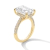 Thumbnail Image 3 of 8-3/4 CT. T.W. Emerald-Cut Certified Lab-Grown Diamond Engagement Ring in 14K Gold (F/VS2)
