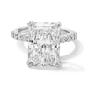 Thumbnail Image 1 of 8-5/8 CT. T.W. Radiant-Cut Certified Lab-Grown Diamond Engagement Ring in 14K White Gold (F/VS2)