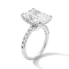 Thumbnail Image 3 of 8-5/8 CT. T.W. Radiant-Cut Certified Lab-Grown Diamond Engagement Ring in 14K White Gold (F/VS2)