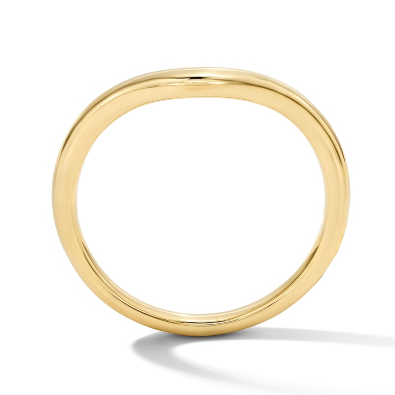 Main Image 3 of 3.75mm Contour Wedding Band in 14K Gold
