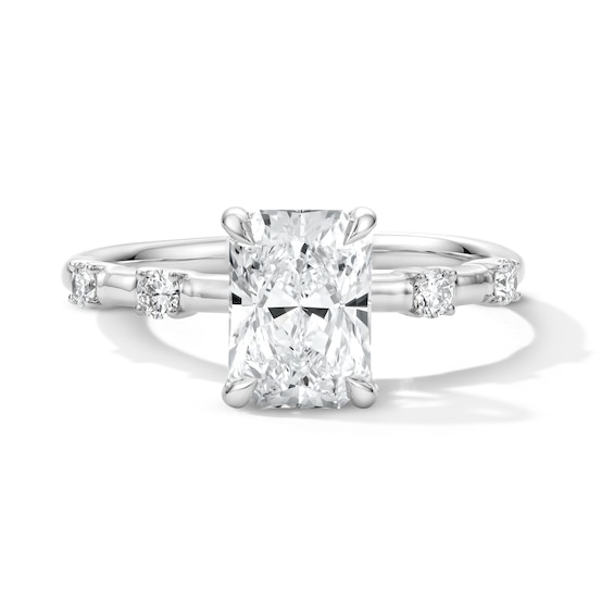 1-3/4 Ct.t.w. Radiant-Cut Certified Lab-Grown Diamond Hidden Frame Engagement Ring in 14K White Gold (F/Vs2)