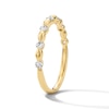 Thumbnail Image 5 of 1/4 CT. T.W. Diamond Channel-Set Station Stackable Band in 10K Gold