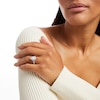 Thumbnail Image 2 of 2-1/2 CT. T.W. Pear-Shaped Certified Lab-Grown Diamond Frame Engagement Ring in Platinum (F/VS2)