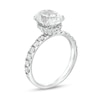 Thumbnail Image 3 of 2-3/4 CT. T.W. Oval Certified Lab-Grown Diamond Hidden Double Frame Engagement Ring in Platinum (F/VS2)