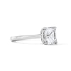 Thumbnail Image 4 of 4 CT. T.W. Asscher-Cut Certified Lab-Grown Diamond Solitaire Engagement Ring in 14K White Gold (F/VS2)