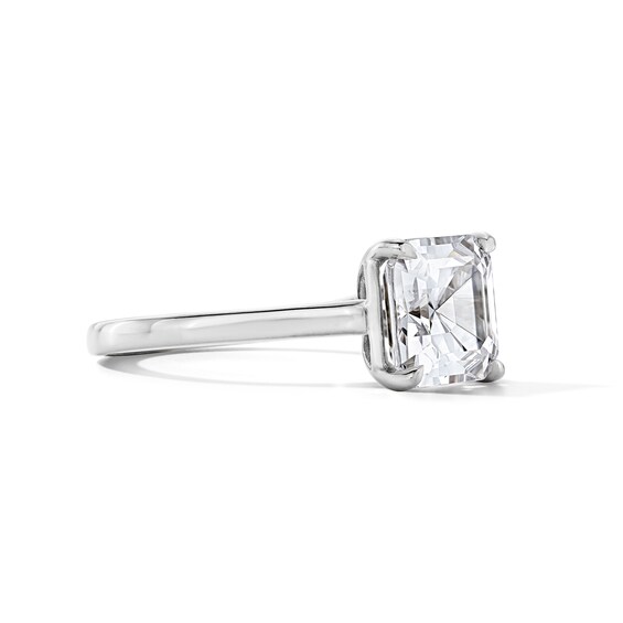 4 CT. T.w. Asscher-Cut Certified Lab-Grown Diamond Solitaire Engagement Ring in 14K White Gold (F/Vs2)