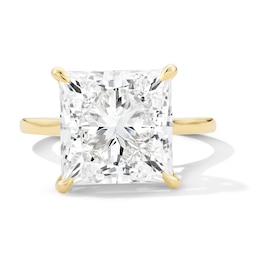 8 CT. T.W. Princess-Cut Certified Lab-Grown Diamond Solitaire Engagement Ring in 14K Gold (F/VS2)