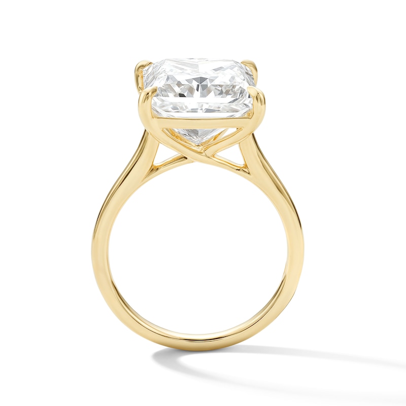 Main Image 3 of 8 CT. T.W. Princess-Cut Certified Lab-Grown Diamond Solitaire Engagement Ring in 14K Gold (F/VS2)