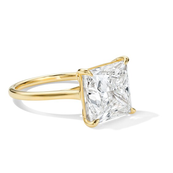 8 CT. T.w. Princess-Cut Certified Lab-Grown Diamond Solitaire Engagement Ring in 14K Gold (F/Vs2)