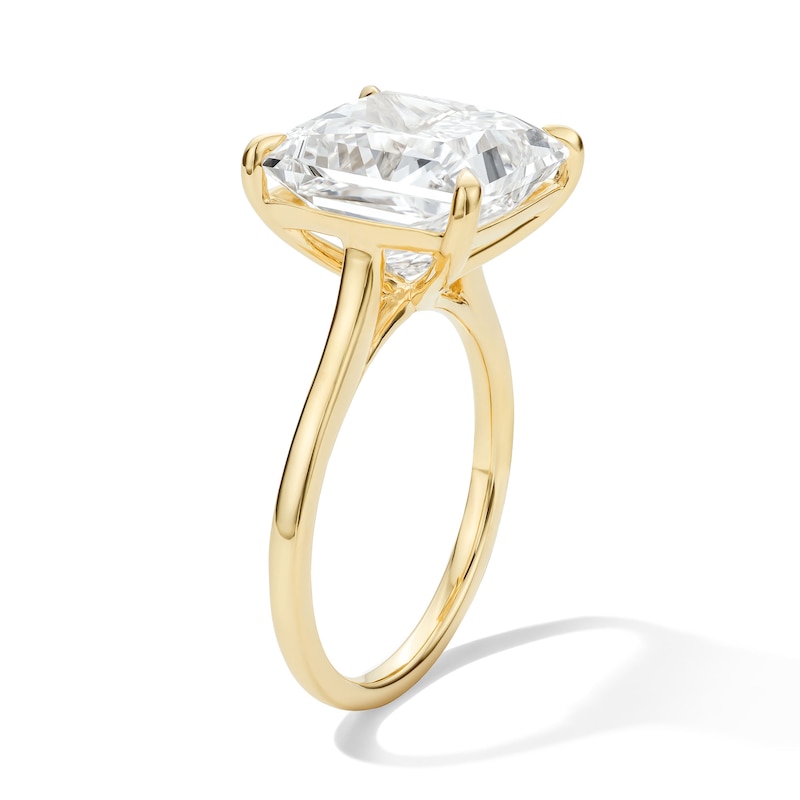 Main Image 5 of 8 CT. T.W. Princess-Cut Certified Lab-Grown Diamond Solitaire Engagement Ring in 14K Gold (F/VS2)