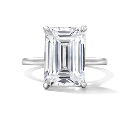 7 CT. T.W. Emerald-Cut Certified Lab-Grown Diamond Solitaire Engagement Ring in 14K White Gold (F/VS2)