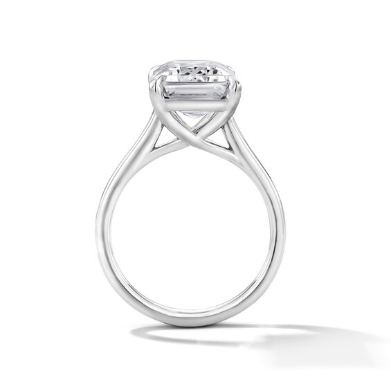 7 CT. T.w. Emerald-Cut Certified Lab-Grown Diamond Solitaire Engagement Ring in 14K White Gold (F/Vs2)