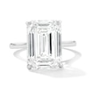 Thumbnail Image 1 of 8 CT. T.W. Emerald-Cut Certified Lab-Grown Diamond Solitaire Engagement Ring in 14K White Gold (F/VS2)