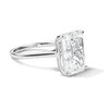 Thumbnail Image 4 of 8 CT. T.W. Emerald-Cut Certified Lab-Grown Diamond Solitaire Engagement Ring in 14K White Gold (F/VS2)
