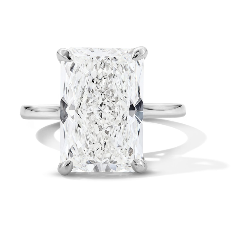 Main Image 1 of 8 CT. T.W. Radiant-Cut Certified Lab-Grown Diamond Solitaire Engagement Ring in 14K White Gold (F/VS2)