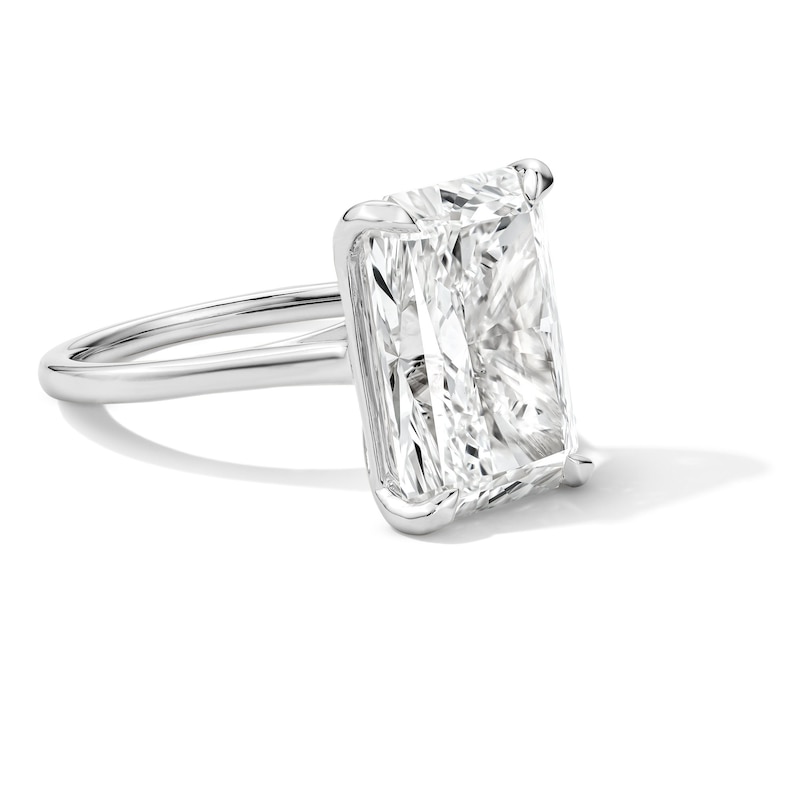 Main Image 4 of 8 CT. T.W. Radiant-Cut Certified Lab-Grown Diamond Solitaire Engagement Ring in 14K White Gold (F/VS2)
