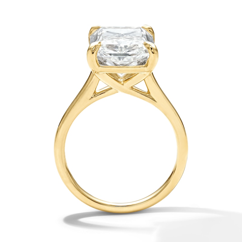 Main Image 3 of 8 CT. T.W. Radiant-Cut Certified Lab-Grown Diamond Solitaire Engagement Ring in 14K Gold (F/VS2)
