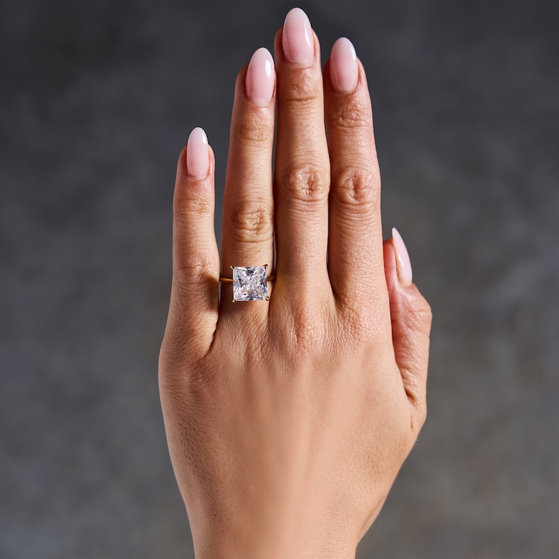 Main Image 2 of 7 CT. T.W. Princess-Cut Certified Lab-Grown Solitaire Diamond Engagement Ring in 14K Gold (F/VS2)