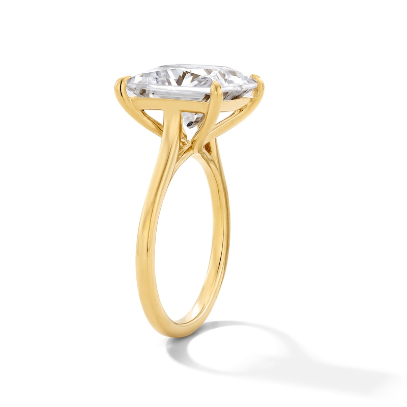 Main Image 4 of 7 CT. T.W. Princess-Cut Certified Lab-Grown Solitaire Diamond Engagement Ring in 14K Gold (F/VS2)