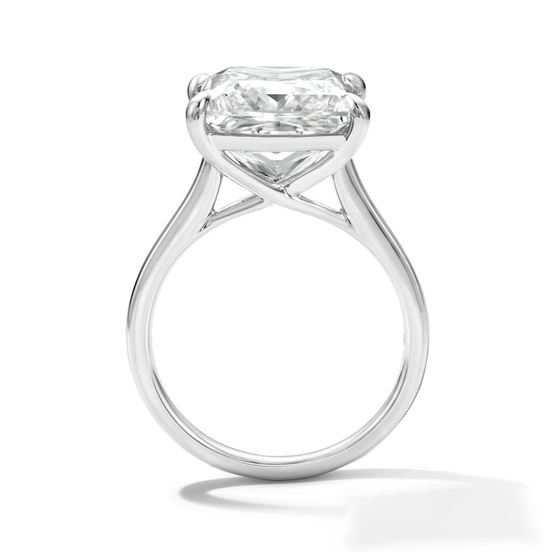 Main Image 3 of 8 CT. T.W. Princess-Cut Certified Lab-Grown Diamond Solitaire Engagement Ring in 14K White Gold (F/VS2)