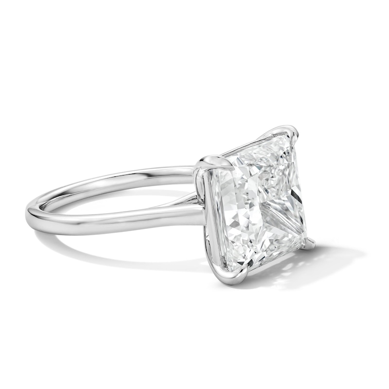 Main Image 4 of 8 CT. T.W. Princess-Cut Certified Lab-Grown Diamond Solitaire Engagement Ring in 14K White Gold (F/VS2)