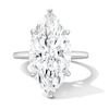 Thumbnail Image 1 of 8 CT. T.W. Marquise-Cut Certified Lab-Grown Diamond Solitaire Engagement Ring in 14K White Gold (F/VS2)
