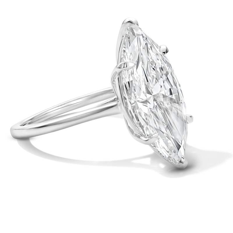 Main Image 4 of 8 CT. T.W. Marquise-Cut Certified Lab-Grown Diamond Solitaire Engagement Ring in 14K White Gold (F/VS2)
