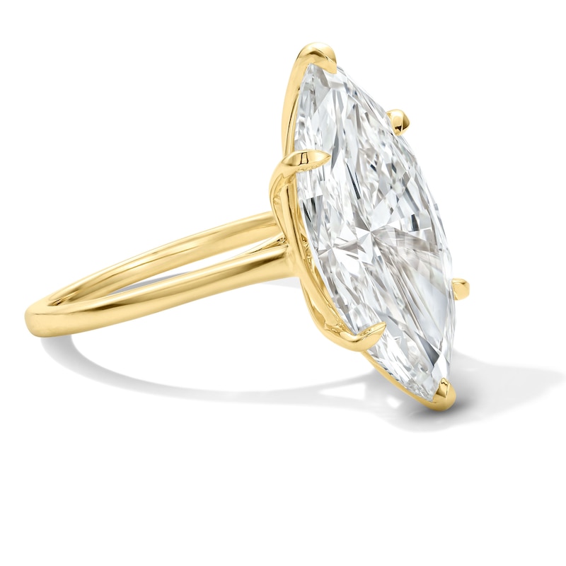 Main Image 4 of 8 CT. T.W. Marquise-Cut Certified Lab-Grown Diamond Solitaire Engagement Ring in 14K Gold (F/VS2)