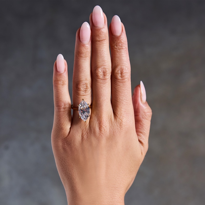 Main Image 2 of 7 CT. T.W. Marquise-Cut Certified Lab-Grown Diamond Solitaire Engagement Ring in 14K Gold (F/VS2)