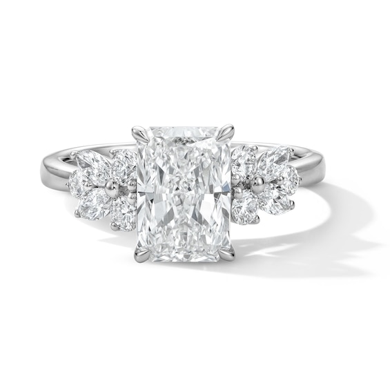 2-5/8 CT. T.w. Radiant-Cut Certified Lab-Grown Diamond Engagement Ring in 14K White Gold (F/Vs2)