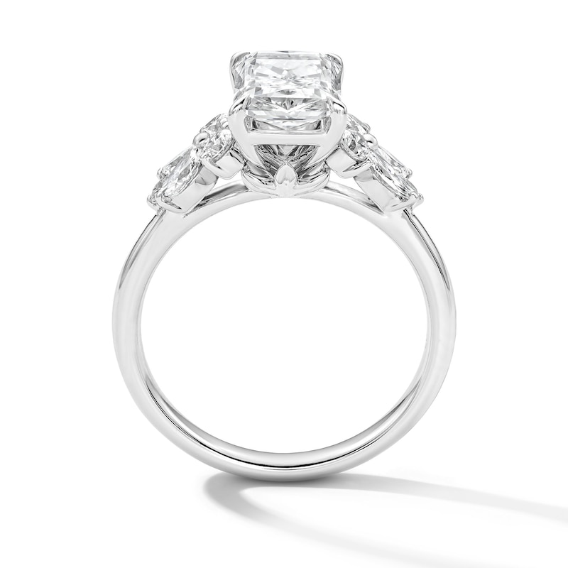 Main Image 3 of 2-5/8 CT. T.W. Radiant-Cut Certified Lab-Grown Diamond Engagement Ring in 14K White Gold (F/VS2)