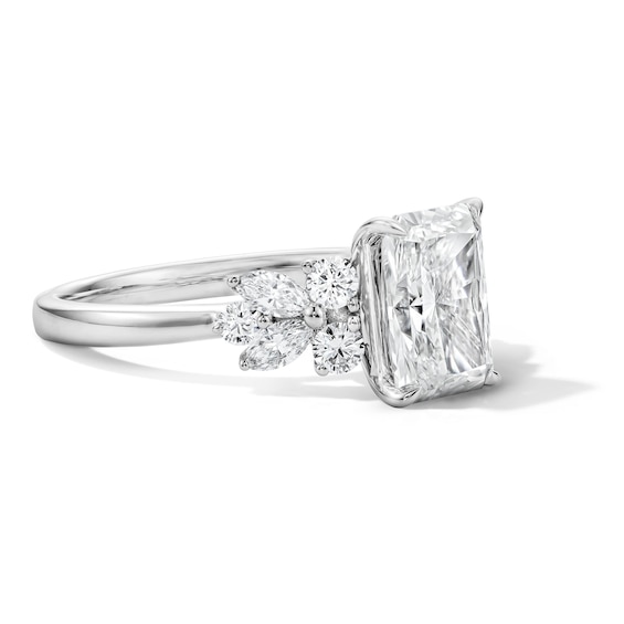 2-5/8 CT. T.w. Radiant-Cut Certified Lab-Grown Diamond Engagement Ring in 14K White Gold (F/Vs2)