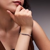 Thumbnail Image 2 of 2-1/2 CT. T.W. Lab-Grown Diamond and Blue Lab-Created Sapphire Bracelet in Sterling Silver (F/VS2)