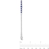 Thumbnail Image 3 of 2-1/2 CT. T.W. Lab-Grown Diamond and Blue Lab-Created Sapphire Bracelet in Sterling Silver (F/VS2)