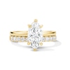 Thumbnail Image 1 of 2 CT. T.W. Marquise-Cut Certified Lab-Grown Diamond Bridal Set in 14K Yellow Gold (F/VS2)