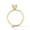 Thumbnail Image 2 of 2 CT. T.W. Marquise-Cut Certified Lab-Grown Diamond Bridal Set in 14K Yellow Gold (F/VS2)