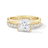Thumbnail Image 1 of 2 CT. T.W. Princess-Cut Certified Lab-Grown Diamond Bridal Set in 14K Yellow Gold (F/VS2)