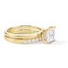 Thumbnail Image 3 of 2 CT. T.W. Princess-Cut Certified Lab-Grown Diamond Bridal Set in 14K Yellow Gold (F/VS2)