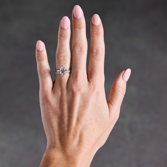 2 CT. T.w. Marquise-Cut Certified Lab-Grown Diamond Bridal Set in 14K White Gold (F/Vs2)