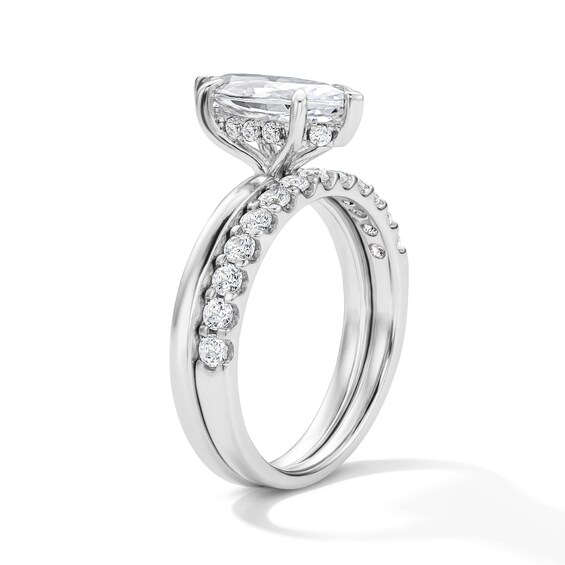 2 CT. T.w. Marquise-Cut Certified Lab-Grown Diamond Bridal Set in 14K White Gold (F/Vs2)