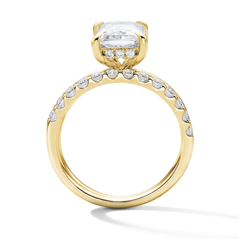 Main Image 2 of 2 CT. T.W. Radiant-Cut Certified Lab-Grown Diamond Bridal Set in 14K Yellow Gold (F/VS2)