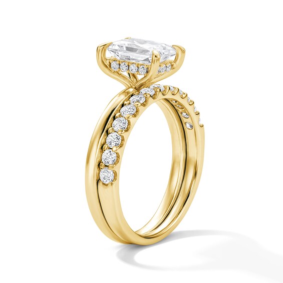 2 CT. T.w. Radiant-Cut Certified Lab-Grown Diamond Bridal Set in 14K Yellow Gold (F/Vs2)
