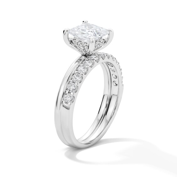 2 CT. T.w. Princess-Cut Certified Lab-Grown Diamond Bridal Set in 14K Gold (F/Vs2